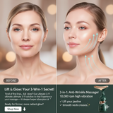 2 In 1 Anti Wrinkles  Facial Massager For Skin Care